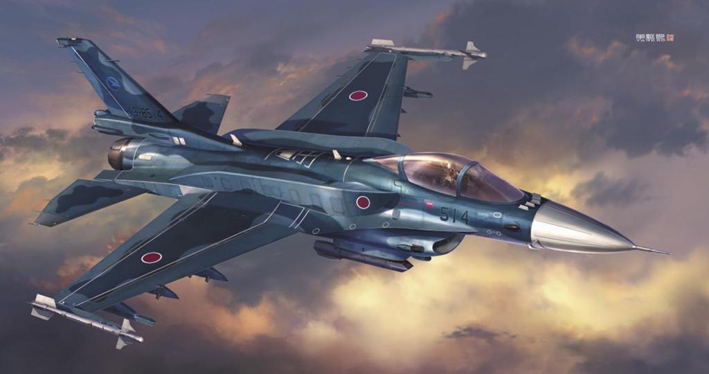 Hasegawa Japan Air Force Mitsubishi Kai Plastic Model Kit 07518 1/48 Self-Defense F-2A