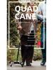 HEPO Aluminum Alloy Quad Cane: Adjustable Height, Four-Legged Support for Seniors