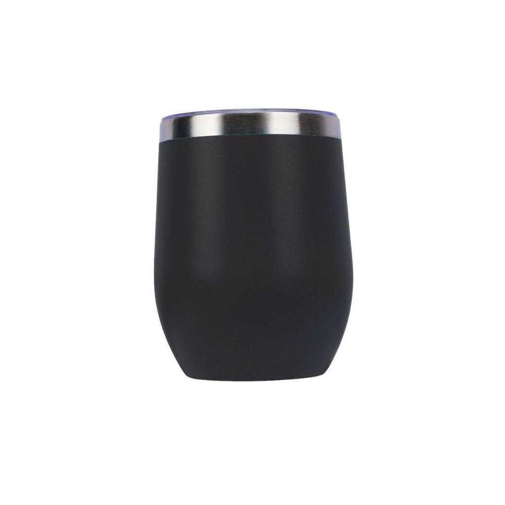 Portable Double-Layer 304 Stainless Steel Insulated Egg-Shaped Wine Glass – Stylish Red Outdoor Water Cup