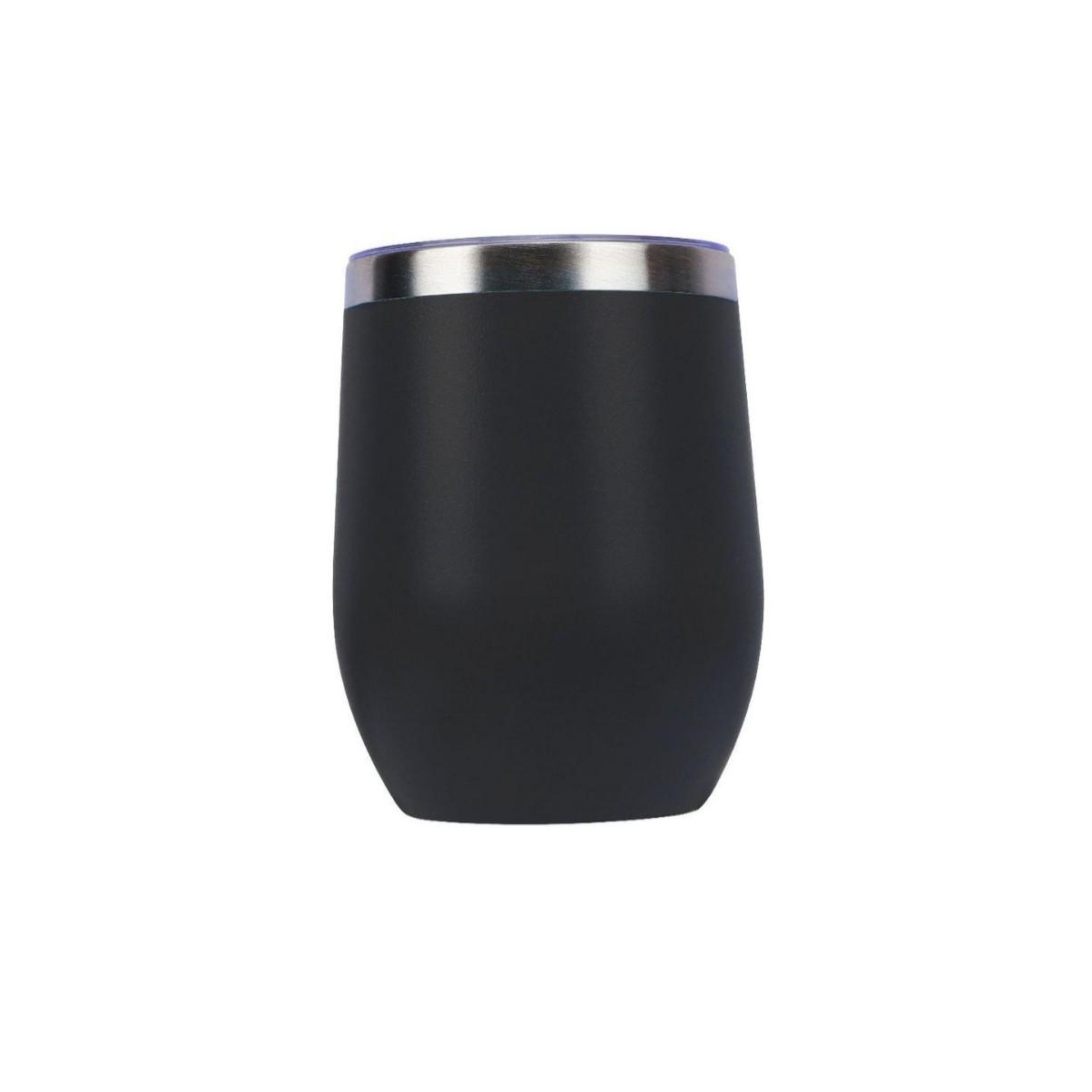 Portable Double-Layer 304 Stainless Steel Insulated Egg-Shaped Wine Glass – Stylish Red Outdoor Water Cup 12oz