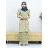 Summer New Irregular Graphic Gradient Print Fashion Long Gradient Modern Kulang Pahang Ladies Casual Muslim Suit Comfortable Ladies Two Piece Suit