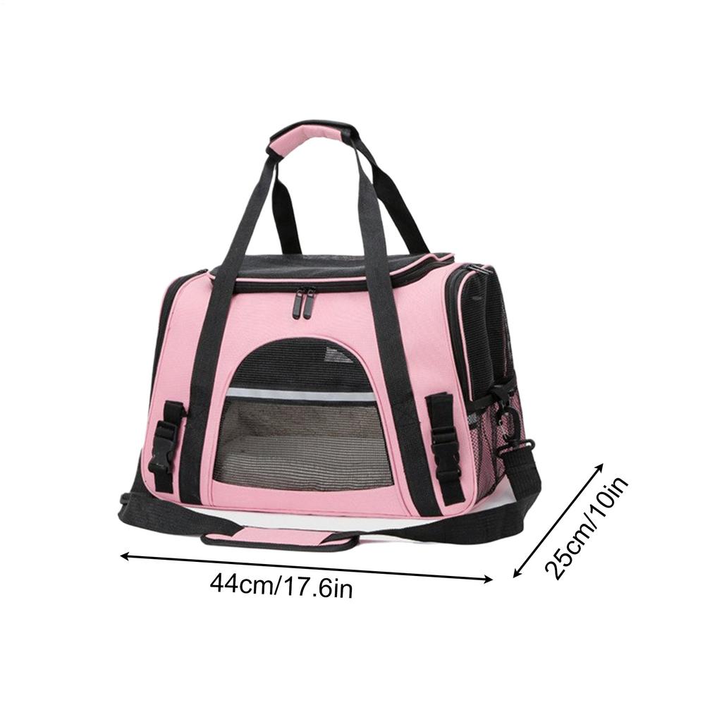 

Pet Carrier for Cats Soft Carrying Sling Crate Shoulder Puppy Carrier for Travel Vacation Hiking Outgoing Camping Picnic розовый