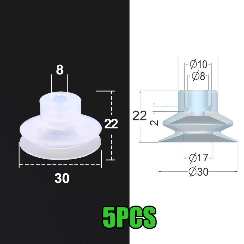 5Pcs Dp Large Vacuum Silicone Suction Cup Single Layer Robot Industrial Pneumatic Accessories Strong Suction Nozzle