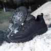 Anti-slip Men's Winter Sneakers Warm Outdoor Hiking Shoes Plush Casual Sports Shoes for Camping Climbing Trekking