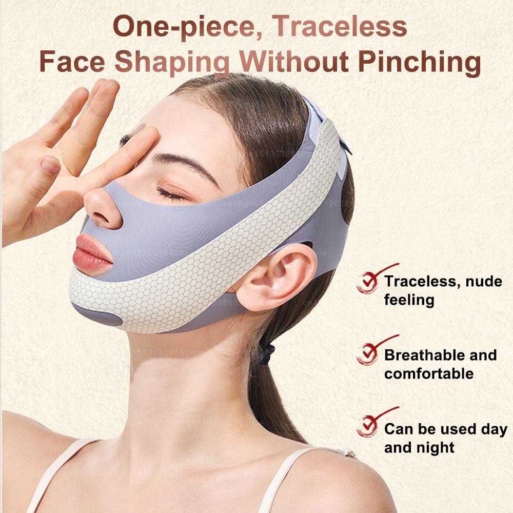 Faixa Adelgaçante para Rosto V-Line Modelador Facial Redutor de Papada Cinto de Lifting Facial Massageador Facial Antirrugas Ferramenta de Cuidados com a Pele para Mulheres