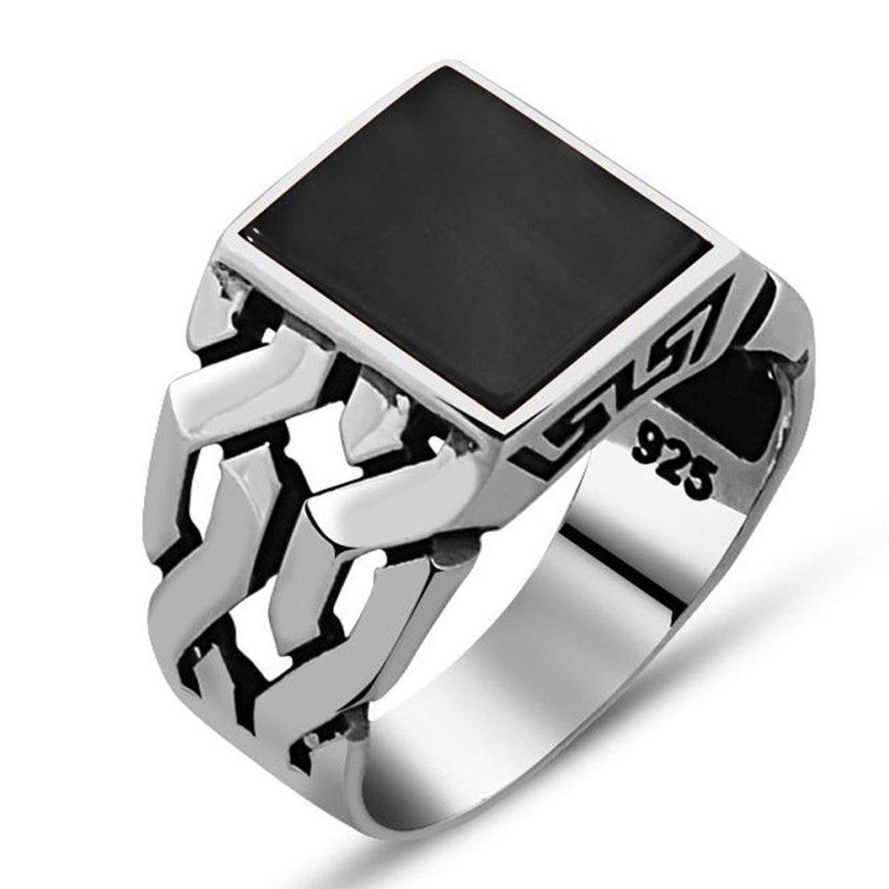 

Oniks Taşlı 925 Ayar Gümüş Yüzük 12