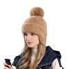 Winter New Ear Protection Knitted Hat Korean Version Versatile Wool Hat Plush Cold-proof Warm Hairball Hat Female Tide