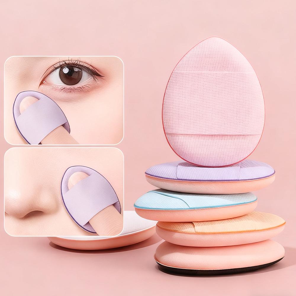 1/6/10Pcs Mini Finger Puff Foundation Small Air Cushion Powder Sponge Face Concealer BB Cream Cosmetic Applicator Makeup Tools