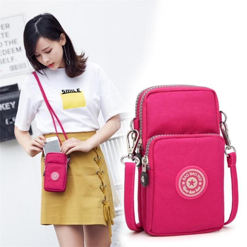 Sports Wallet Phone Bag For Mobile Shoulder Bag Pouch Case Belt Handbag Purse Coin Wallet Retro Key Holder Small Money Bag