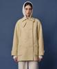 Baie Oud Wool Double Half Coat_Butter