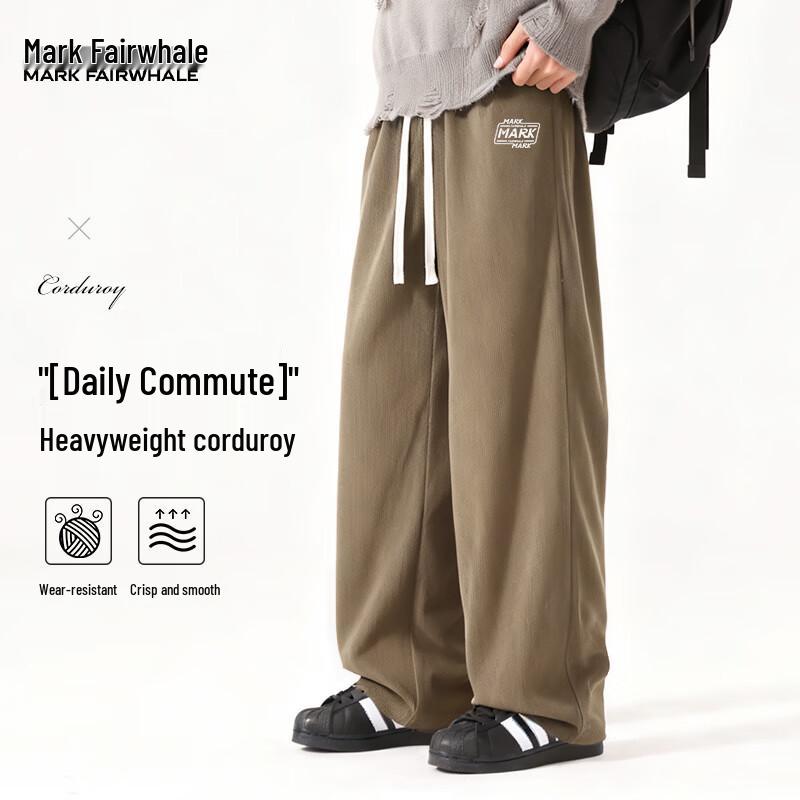 

Mark Fairwhale Men s Corduroy Straight-Leg Casual Pants 3XL