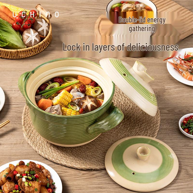 UCHINO Double-Lid Japanese Soup Pot