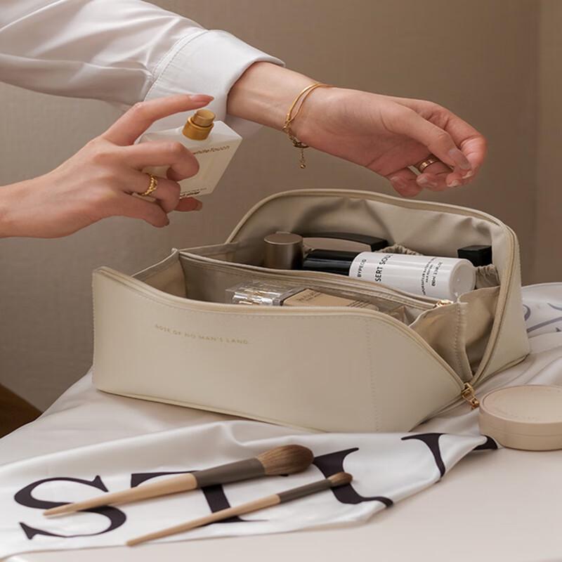 Women's Portable PU Leather Cosmetic Travel Bag