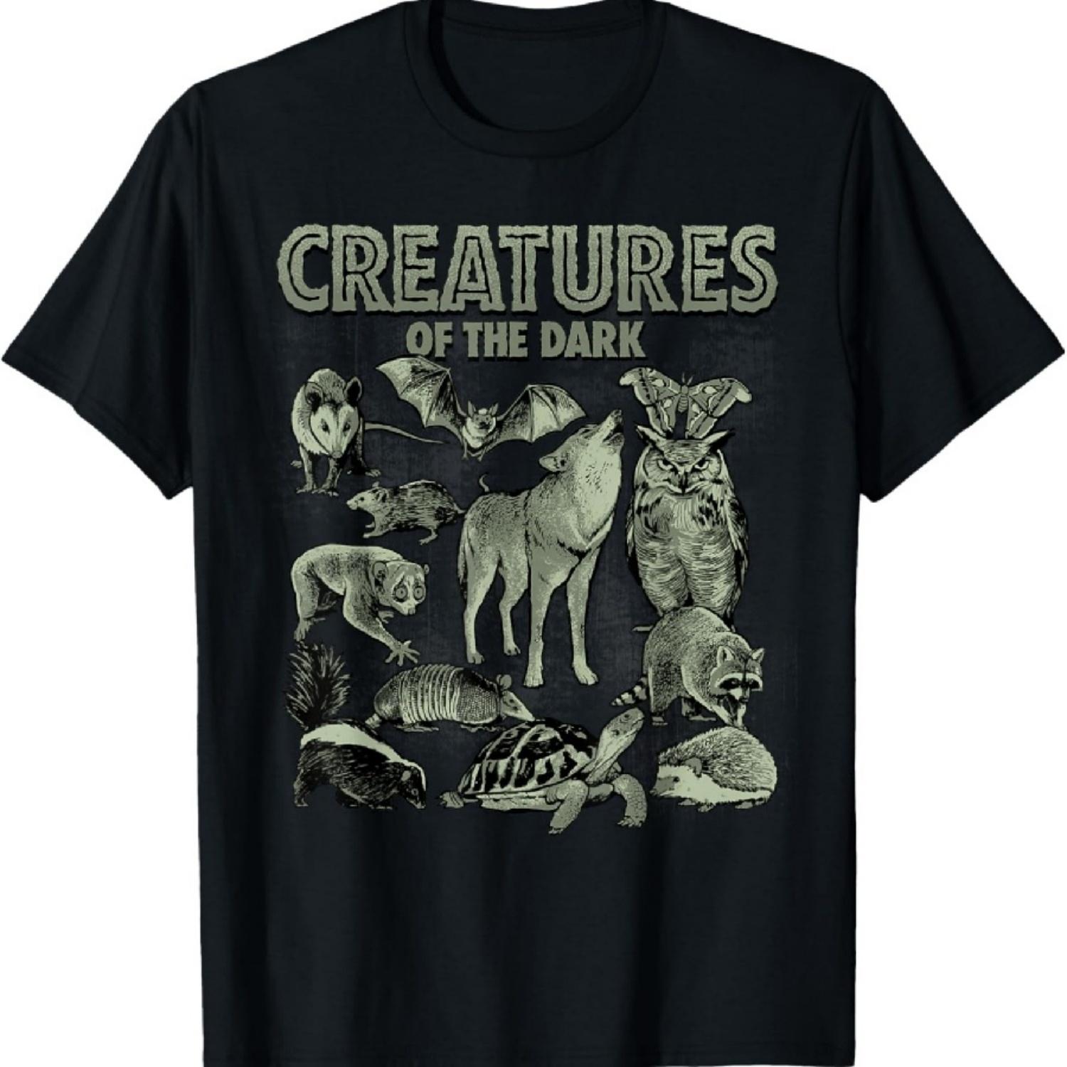 

Creatures of The Dark Nocturnal Animals Gothic Art T-Shirt XXXXXL чёрный