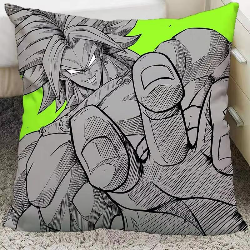 Dragon Ball Anime Cosplay Pillow Covers Decorative Home Double-Sided Print Square Pillow Living Room Decoration Pillowcase Gift
