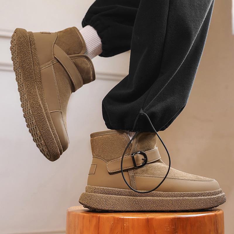 Snow Boots Thick-soled Heightening Plush and Cotton Outdoor Martin Boots Cotton Shoes