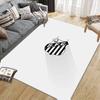 Santos FC2 Flannel Pattern Square Carpet,Area Rug,Carpet Rug for Living Room Bedroom Sofa Playroom Decor,Non-slip Floor Mat