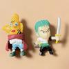 Popular  6Pcs Q Version Small Monkey D Luffy Nami Roronoa Zoro Chopper Usopp Sanji Pvc Action Figures Collectible Model Toys