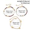 3Pcs/Set Bohemian Rice Beads Anklets for Women Vintage Trend Round Sequin Feet Chain Summer Beach Barefoot Jewelry Accessories