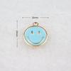 Korean-Style K Gold Alloy Cartoon Smiley Face Charms: Cute DIY Earrings, Bracelets, and Pendants.