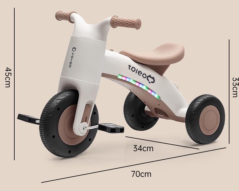 Children's Tricycle Stroller with Lights and Music for Boys & Girls
