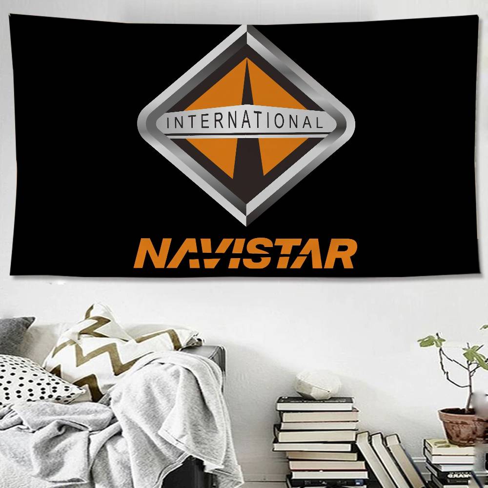 N-Navistars Logo Anime Tapestry Hippie Flower Wall Carpets Dorm Decor Wall Hanging Home Decor