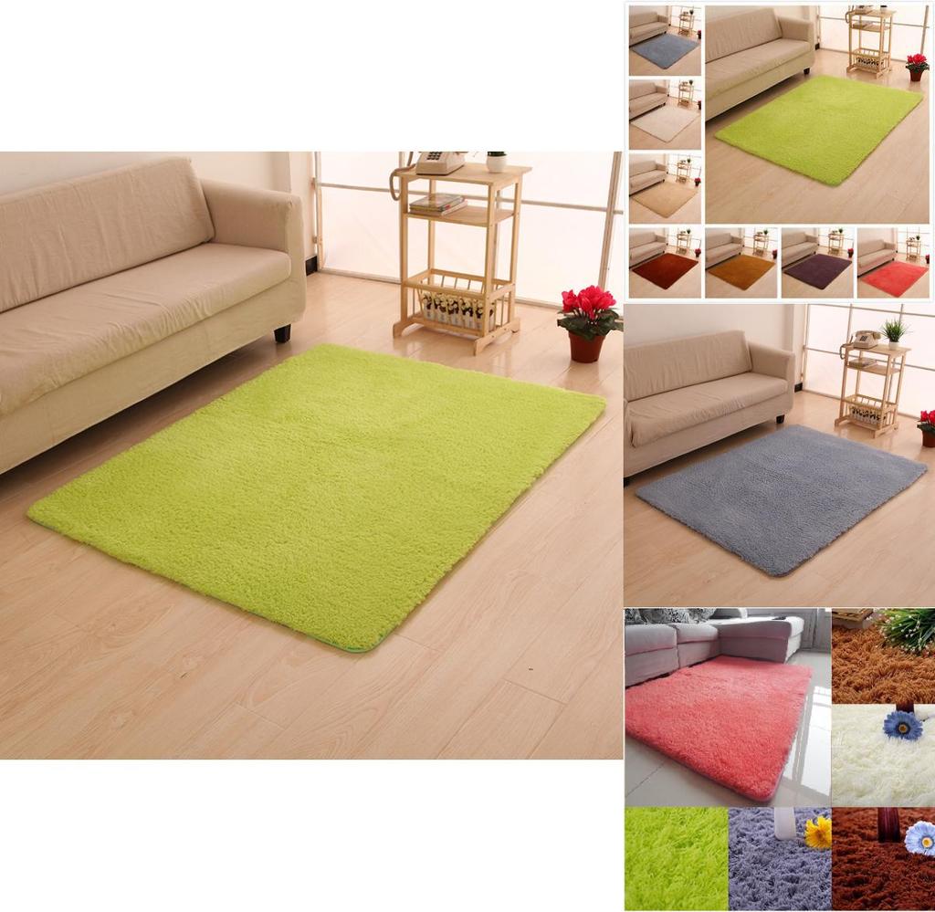 Luxurious Thick Plush Area Rug Machine-woven Non-slip Bath Mat For Bathroom