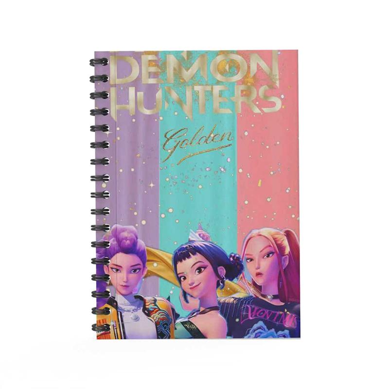 Kpop Cacciatori di Demoni Anime Kawaii Quaderno A6 Studente Diario Personale Libro dei Messaggi Diario per Bambini Libro da Pittura