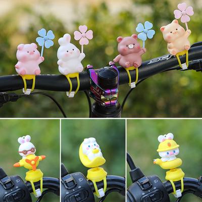 Cute Cartoon Animal Duck Rabbit Cat for Car Interior Bike Motorbike Bicycle Decoration Cycling Decor Bike Accessories
