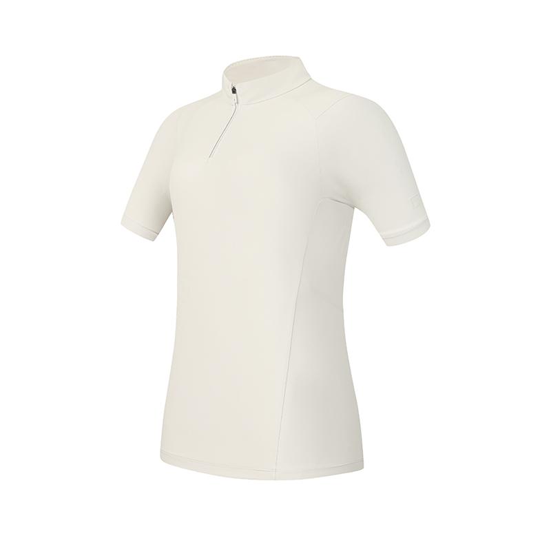 Fila Fitness Simple Slim Fit Stretch Comfortable Short Sleeve T-Shirt Women Tops Beige A61W621102F-BG