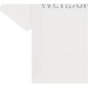 We11done Ss25 Front Crystal Decorated Logo Printed Casual Short Sleeve T-Shirt Unisex Tops WD-TT2-25-731-U-WH