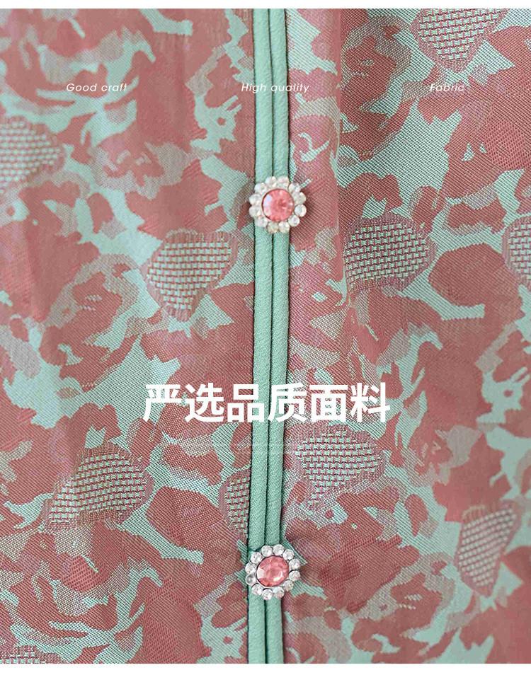 New Chinese Style High-end and Elegant Dress for 2026 Summer, Comfortable, Casual and Elegant for Women, Slimming Down with a Mid Length Skirt