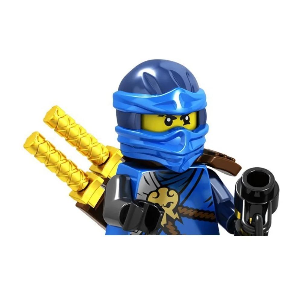 8cm Ninja Set Building Blocks Woodfire Dragons Forbidden Five Mini Action Figure Toys