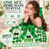 30Pcs/Set Bowknot Bow Hair Clips No Hurt Hair Girls Hair Accessories Set Gifts Hair Bows Set  Girls