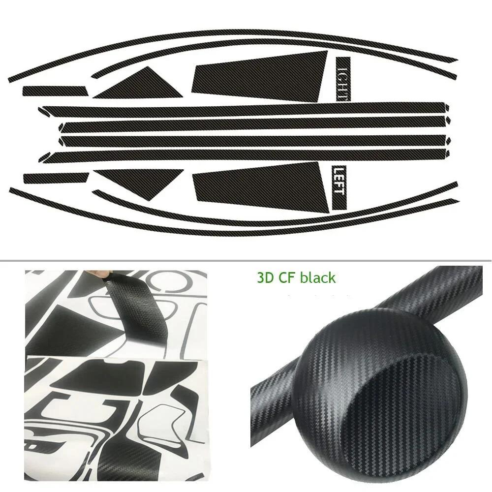 For Mercedes Benz CLS W218 2012-2017 Sedan Window Chrome Delete Blackout ABC Pillars Glossy Black Stickers