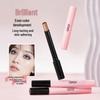 QXQY One-Swipe High-Pigment Eyeshadow Stick for Newbies - Earth Tone Shimmer