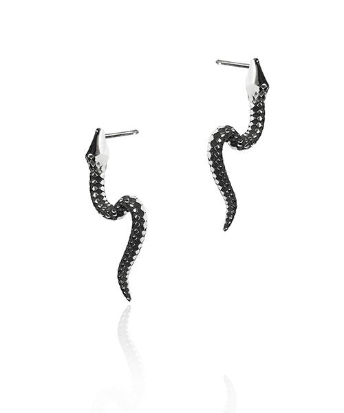Sekhmet Geb Oil Painting Snake Earrings