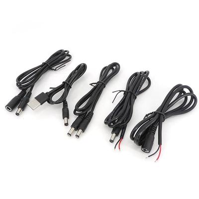 2-pin DC USB αρσενικό σε αρσενικό θηλυκό Καλώδιο Τροφοδοσίας Φόρτισης 5.5x2.1mm Καλώδιο Φόρτισης 5.5mmx2.1mm Βύσμα Jack Αρσενικό Βύσμα Καλώδιο