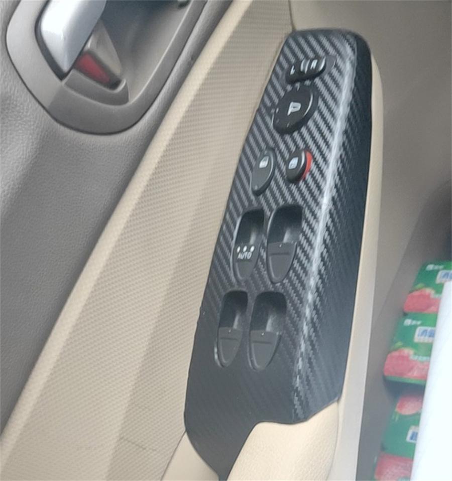 For 2006-2011 Honda Civic Interior Stickers Decals Trim Kit 3D Carbon Fiber Look