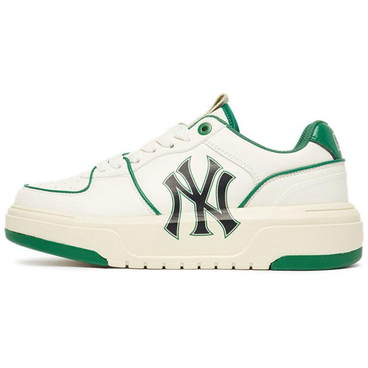MLB Chunky Liner Synthetisch Leer Sneakers Unisex Sneakers Wit Groen 3ASXCA12N-50GNS 45 white