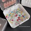 Empty Double Layer Nail Boxes For Packaging Square Shape Box  Nail Tips Press On Nail Packaging Case Small Business