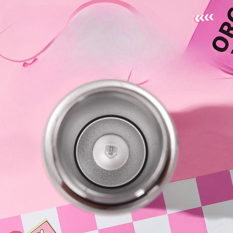 New Cool Double Drink Thermos Cup Stainless Steel Outdoor Portable Portable Sports Kettle High Appearance Horizontal Sippy Cup