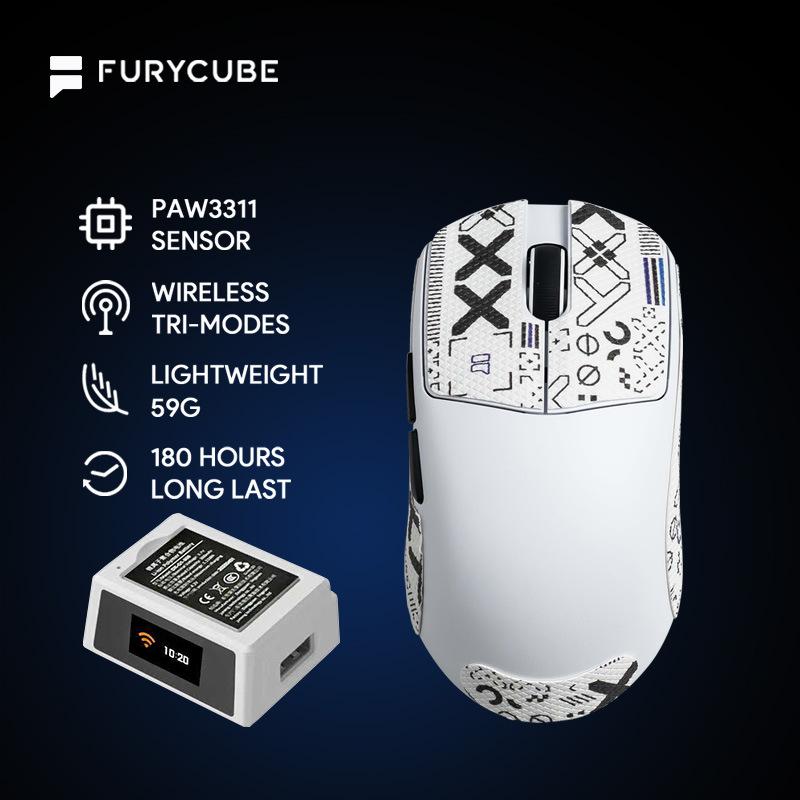 G13PRO Bluetooth Wireless Mouse Lightweight The Third Mock Examination E-sports Game PAW3311 With Charging Base