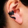 Huitan New Trendy Fox Shape Clip Earrings for Women Antique Silver Color 2023 Ear Cuff Earrings Statement Jewelry Drop Ship 1