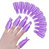 10 Pcs/Bag Colorfulful Acrylic Manicure Art Dipped Cap Clip Nail Cleaning Manicure Uv Gel Nail Polish Dipped Wrapping Tool Finger