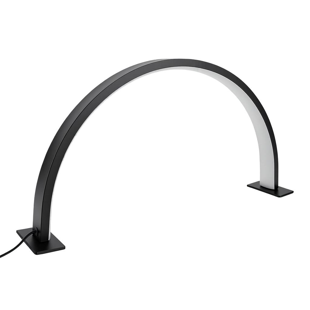 Half Moon Nail Desk Lamp 3 Colors Dimming Eye Care Aluminum Alloy PVC USB Half Moon Table Lamp for Nail Art Salon Home