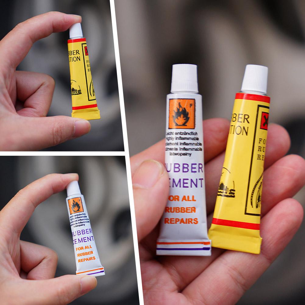 Bike Tire Repair Glue Bicycle Tire Repair Glue Set for Mountain Road Bikes Universal Rubber Cement Patch Kit for Motorcycle