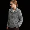 Women's Classic High Neck Cable Knit Pullover Sweater
