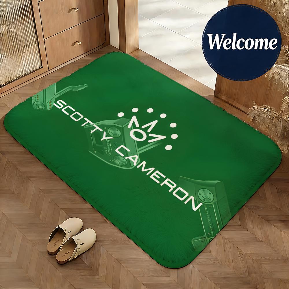 Soft Flannel Floor Mat Brand Scotty Cameron Floor Mat Non-Slip Absorbent Doormat Bathroom Bedroom Home Decor Rug