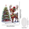 Acrylic Christmas Snowman Diamond Painting Tabletop Ornaments Kit 5D DIY Diamond Art Tabletop Decorations for Home Office Decor